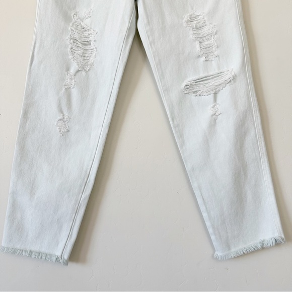 J Brand HYDROSPHERE Heather Destruct High-Rise Slim Straight Leg Jean - Picture 8 of 15